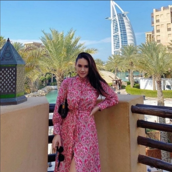 ZARA Printed Midi Dress 🍒 - Picture 5 of 15